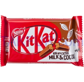 Вафли KitKat в молочном шоколаде 41,5г - Фото