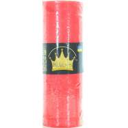 Свеча цилиндр красный Pragnis - Фото