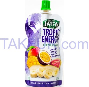 Десерт фруктовый Jaffa Tropic Energy Смузи 120г дой-пак - Фото