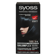 Крем-краска Syoss Salonplex 1-4 Иссиня-черный 1шт - Фото