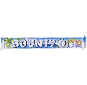 Конфета Bounty Trio 3x с мякотью кокоса 28.5г*3шт 85г - Фото