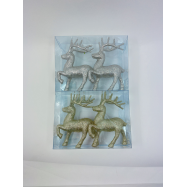 ФІГУРА ОЛЕНЬ 11,5 СМ СРІБНИЙ - Фото