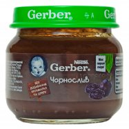 Пюре Gerber Чернослив фруктовое для детей с 6 месяцев 80г - Фото