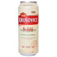 Пиво Krušovice Světlé светлое фильтрованное 4,2% 0,5л - Фото