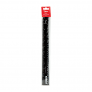 AXENT ЛІНІЙКА ПЛАСТИКОВА 30СМ : ЧОРНА - Фото