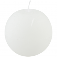 СВІЧКА Р ШАР 10 СМ : БІЛИЙ - Фото