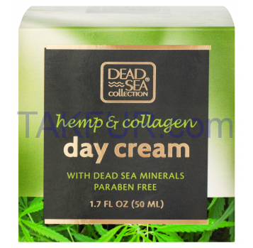 Крем Dead Sea Collection Hemp&Collagen дневной с минер 50мл - Фото