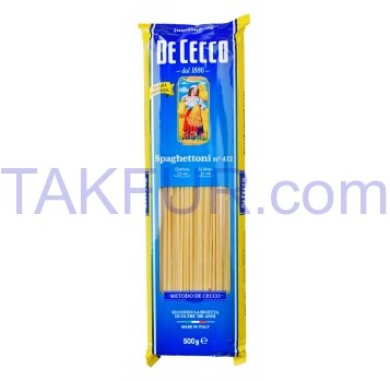 Изделия макаронные De Cecco Spaghettoni из тверд сортов 500г - Фото