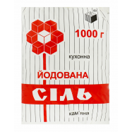Соль Артемсіль кухонная йодированная каменная 1000г - Фото