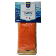 Семга Metro Chef холодного копчения филе-кусок на коже 300г - Фото