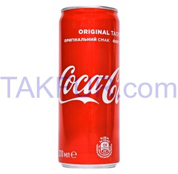 Напиток Coca-Cola безалкогольный сильногазированный 330мл - Фото