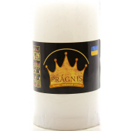 PRAGNIS СВІЧКА РУСТІК ЦИЛ. (55 Х 10, 20 ГОД) : БІЛИЙ - Фото