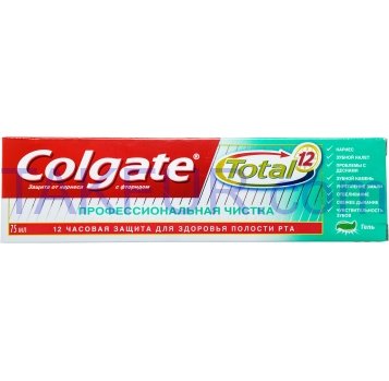 Зубная паста Colgate Total 12 Профессионал Чистка гель 75мл - Фото