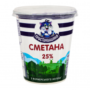 Сметана Простоквашино 25% 340г - Фото