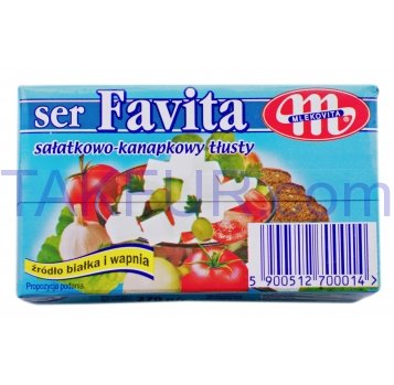 Сыр Mlekovita Favita мягкий соленый 45% 270г - Фото
