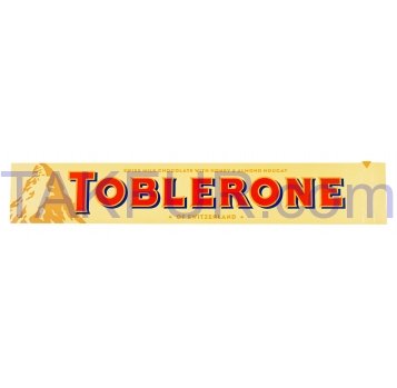 Шоколад Toblerone молочный с нугой медом и миндалем 100г - Фото