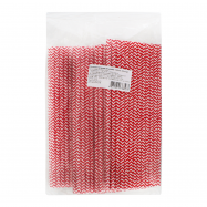 Соломинки пап.кол 19,5см 100шт - Фото