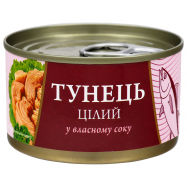 Тунец Fish Line целый в собственном соку 95г - Фото