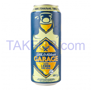 Пиво специальное Seth & Riley`s Garage Tast Lemon 4.4% 0.48л - Фото