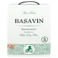 Вино Basavin Sauvignon белое сухое 11% 3л - Фото