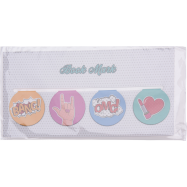 ЗАКЛАДКА 4 ШТ 3,5 СМ - Фото