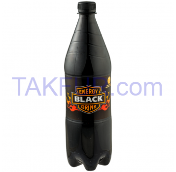 Напиток энергетический сильногазированный безалкогольный Black пбут 1л - Фото