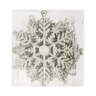 Набір сніжинок Tarrington House срібний 6 пр 11см - Фото