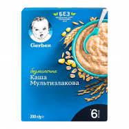 GERBER КАША Б/МОЛ 200Г : МУЛЬТИЗЛ. - Фото