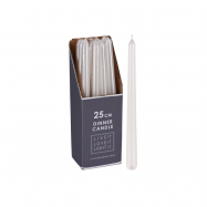 Свічка столова білий колір 21X21X250 мм - Фото