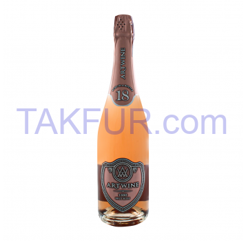 Вино игристое Artwine розовое брют 10-13.5% 0.75л - Фото