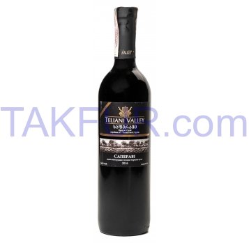Вино Teliani Valley Саперави красное сухое 13% 0,75л - Фото
