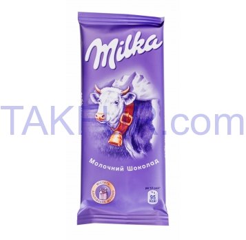 Шоколад Milka молочный 90г - Фото
