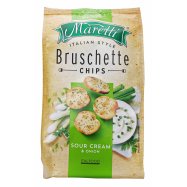 Брускеты Maretti вкус сметаны и лука запеченные хлебные 70г - Фото