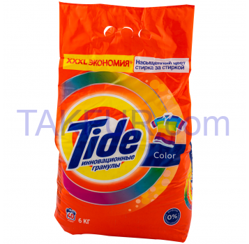 Средство моющее Tide Color автомат порошок 6кг - Фото