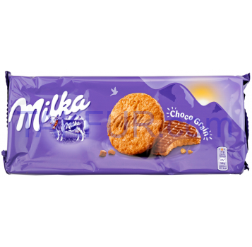 Печенье Milka Choco Grain цельнозерн покрытое шоколадом 168г - Фото