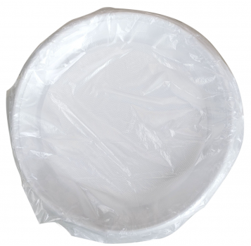 Тарелка белая односекционная 205мм 50шт - Фото