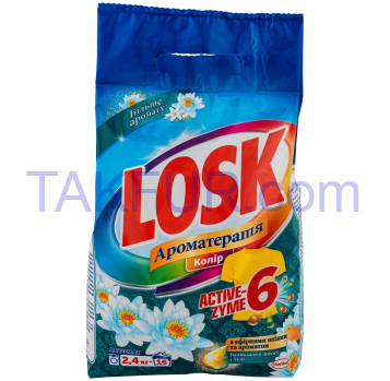 Порошок стиральный Losk АТ Балийск лотос/лилия автомат 2,4кг - Фото