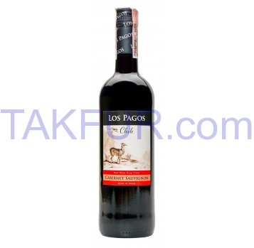 Вино Los Pagos Каберне Совиньон сухое красное 12,5% 0,75л - Фото