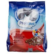 Корм PreVital с говяд/овоч сухой д/взр кошек полноцен 400г - Фото