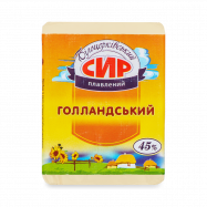 Сыр плавленый Білоцерківський Голландский 45% 90г - Фото