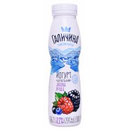 Йогурт Галичина Карпатский лесная ягода питьевой 2,2% 300г