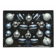 НАБІР КУЛЬ СКЛО 4-6СМ 20 ШТ - Фото