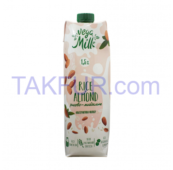 Напиток рисово-миндальный Vega Milk ультрапаст 1,5% 950мл - Фото