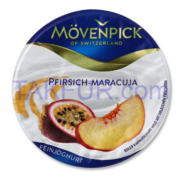 Йогурт Movenpick Персик-Маракуйя 13% 150 г - Фото