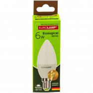 Лампа світлодіодна Eurolamp з цоколем Е14 пот 6W 3000К 1шт - Фото