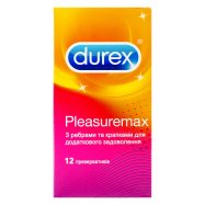 Презервативы Durex Pleasuremax С ребрами и точками 12шт - Фото