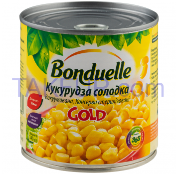 Кукуруза Bonduelle сладкая консервированная 425мл - Фото