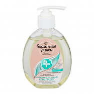 Крем-мыло Бархатные ручки Антибактериальный комплекс 230мл - Фото