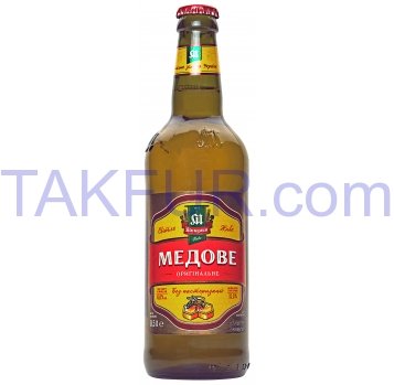 Пиво Микулин Медовое светлое 6% 0,5л - Фото