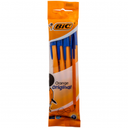 Ручка BIC Оранж Орижинал 0.8мм синяя 4штуп - Фото